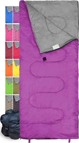 Bolsa de dormir para uso en interiores y exteriores. Ideal para niños, niñas, adolescentes y adultos. Estas bolsas ultraligeras y compactas son
