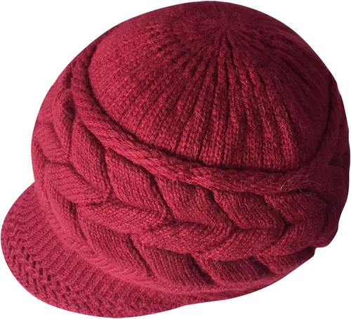 Miniatura 2 de YSense Wear Paquete de 2 gorros de punto para mujer con visera