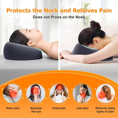 Miniatura 2 de Almohada boca abajo para mesa de masaje, reposacabezas de masaje para cama, dormir boca abajo, almohada BBL después de la cirugía, recuperación