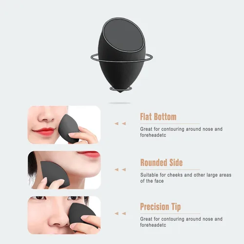 Miniatura 5 de FERYES Soporte para Esponja de Maquillaje con Esponja de Maquillaje – Estuche de Silicona Ecológica para Mezcladora de Belleza y Esponja de Base 2