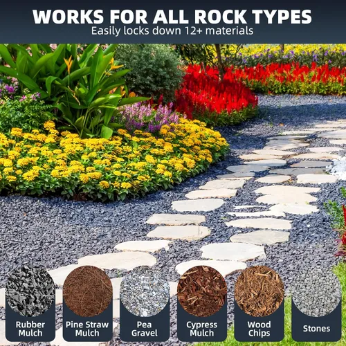 Miniatura 6 de Pegamento para Rocas para Paisajismo - Pegamento para Mantillo de 2 Galones con Grip Max para Fuerte Adhesión de Rocas, Grava y Mantillo, Duradero