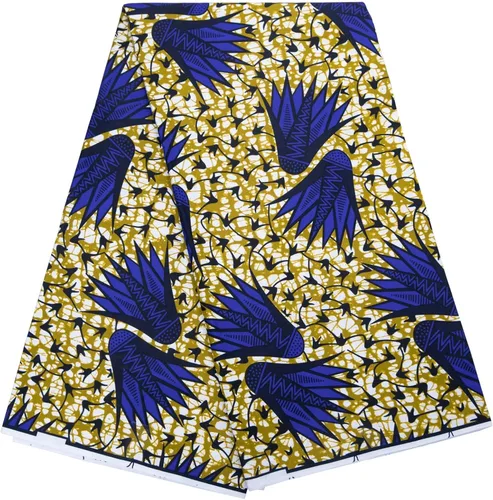 Miniatura 20 de BintaRealWax Tela africana de 6 yardas de tela tribal con estampado de cera vintage Ankara para coser vestido de fiesta
