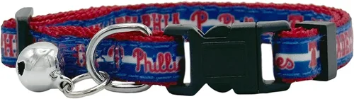Miniatura 21 de Pets First MLB CAT Collar Atlanta Braves Satin Cat Collar de equipo de béisbol para perros y gatos. Un collar de gato brillante y colorido