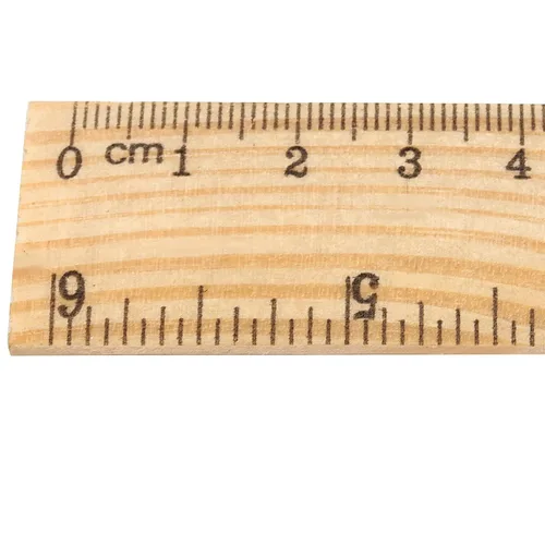 Miniatura 3 de 144 reglas de madera de 6 pulgadas, 5.9 in, 2 escalas de madera precisa, herramienta de medición de madera de doble cara para estudiantes