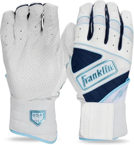 Franklin Sports Guantes de bateo de sóftbol de EE. UU., Infinite Powerstrap para mujer, guantes de bateo de softball y softball para mujer, guantes