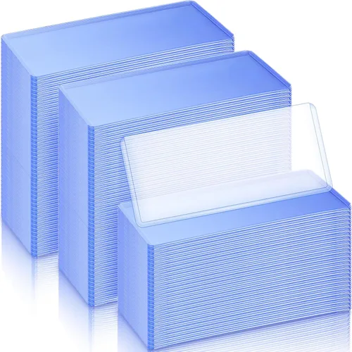 Yexiya 600 soportes para billetes de dólar de PVC, fundas protectoras transparentes para billetes, 6.9 x 2.95 pulgadas
