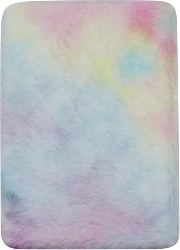 Miniatura 3 de JUMISEE Lindo cuaderno de felpa de alpaca colorido y mullido diario de escritura para niños y niñas, papel rayado de 160 páginas