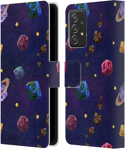 Miniatura 8 de Head Case Designs Officially Licensed Carla Morrow Colorful Space Dice Patterns Leather Wallet Case Compatible with Samsung Galaxy A53 5G (2022)