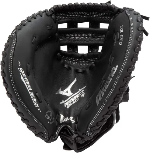 Miniatura 3 de Mizuno Prospect Select Fastpitch Serie de guantes de sóftbol Cuero de grano completo Patrones específicos femeninos Forro de palma Buttersoft