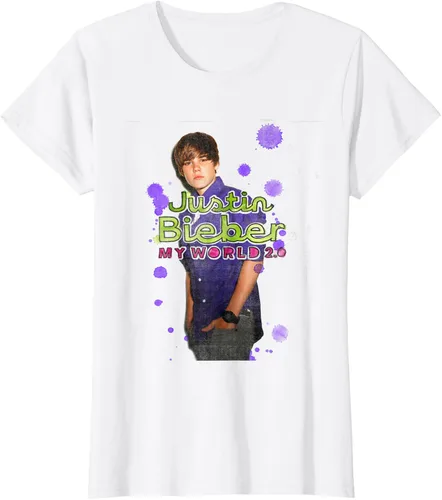 Miniatura 4 de Camiseta blanca oficial de Justin Bieber My World 2.0