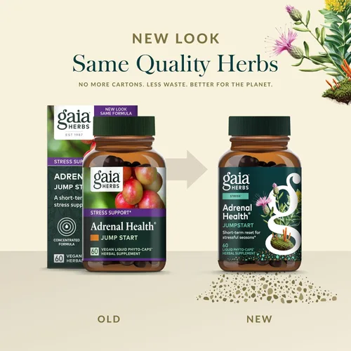 Miniatura 6 de Gaia Herbs Jump Start - Ayuda a mantener niveles saludables de energía y estrés - con Cordyceps, Schisandra, Rhodiola y Regaliz - 60 fito-cápsulas