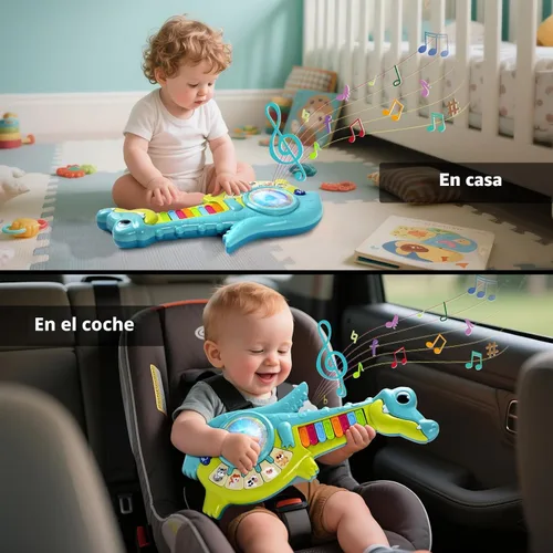 Miniatura 4 de Marstone Juguetes para Niños Pequeños de 1 Año de Edad Regalo para Niño: Juguetes Musicales para Bebé Niña de 12-18 Meses, Piano Guitarra Educativo