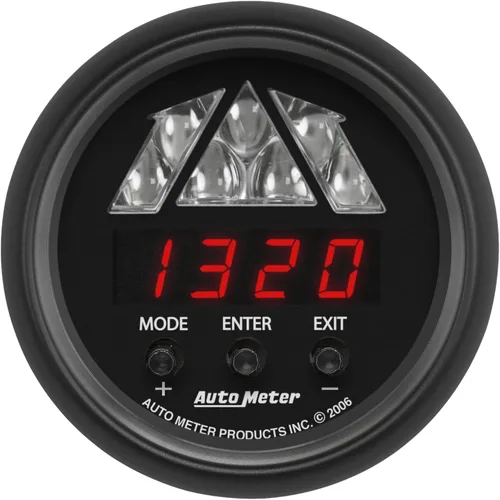 Miniatura 2 de Auto Meter Calibre 2676, tacómetro, luz de cambio digital RPM W/Led, Serie Z