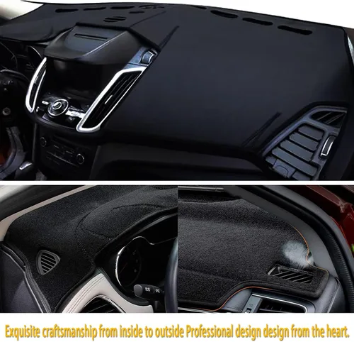 Miniatura 5 de Tapete antideslizante para tablero de instrumentos compatible con Ford Escape 2014, 2015, 2016, 2017, 2018, 2019, protector solar (2014-2019)