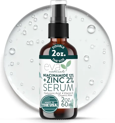 Miniatura 13 de Eva Naturals Paquete de suero Firm & Glow - Sueros de vitamina C, péptidos y niacinamida - Juego de suero facial antienvejecimiento para arrugas