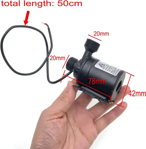 Miniatura 2 de JZK Bomba de agua sumergible sin escobillas DC 12V 800L/H 5M Micro pequeña bomba de agua para estanque/fuente/piscina/sistema de circulación de agua