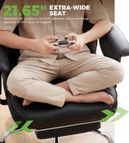 Miniatura 3 de GTPLAYER Gaming Chair with Foot Rest & Pocket Spring Cushion, Breathable Fabric for Home Office Desk, Ergonomic High Back Computer Chair with