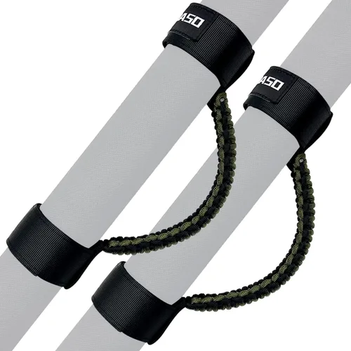 Miniatura 16 de Asas de agarre de barra antivuelco UTV para Polaris RZR Can Am, UTV para barra enrollable de 1.75 a 2 pulgadas, empuñaduras de agarre para pasajeros