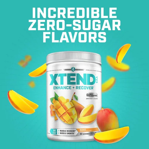 Miniatura 5 de Xtend - Polvo EAA + BCAA para recuperación muscular y crecimiento muscular magro, 9 aminoácidos esenciales para entrenamiento intra o recuperación