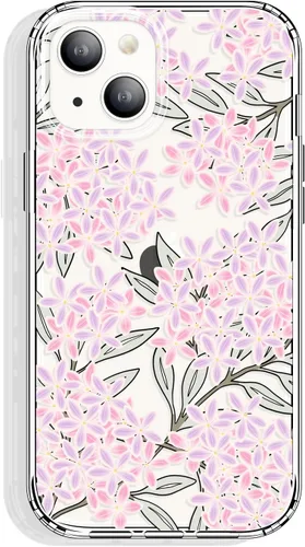 Miniatura 12 de GYZYA Funda transparente para iPhone 14 y iPhone 13 de 6.1 pulgadas con diseño de patrón, funda protectora delgada de TPU + parachoques a prueba