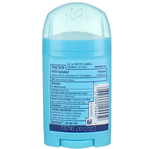 Miniatura 4 de Secret Desodorante antitranspirante Solid Shower Fresh 1.70 oz (paquete de 2)