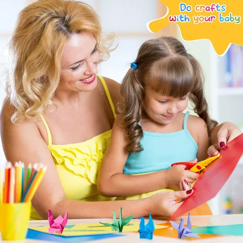 Miniatura 4 de Henoyso 1000 hojas de papel de construcción a granel, 9 x 12 pulgadas, papel ligero de colores surtidos para niños, profesores, suministros Varios