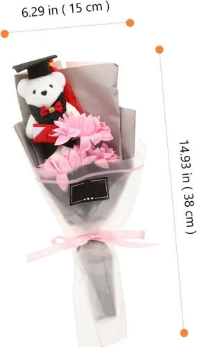 Miniatura 2 de Ramo de flores Ramo de oso de graduación 2024 Decoración de graduación Ramo de oso para graduación 2024 Boquets Plush