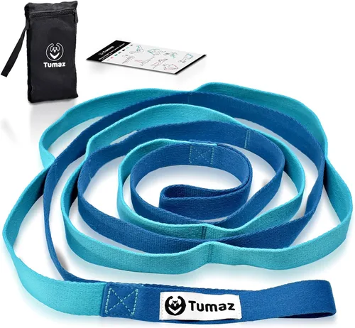 Miniatura 10 de Tumaz Stretching Strap - 10 Loops & Non-Elastic Yoga Strap - Perfect Home Workout Stretch Strap for Physical Therapy, Yoga, Pilates, Flexibility