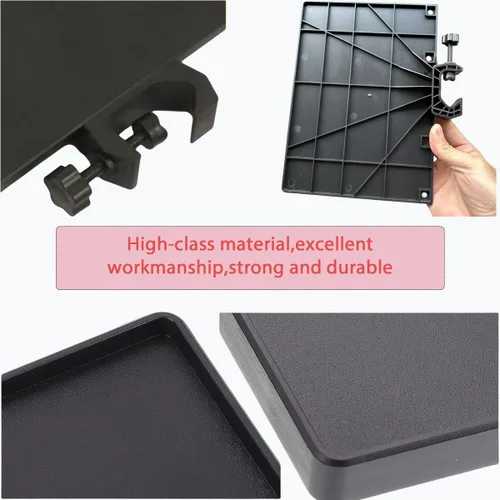 Miniatura 6 de 2 bandejas universales para micrófono, soporte ajustable para soporte de micrófono, bandeja de soporte para micrófono para hoja de música