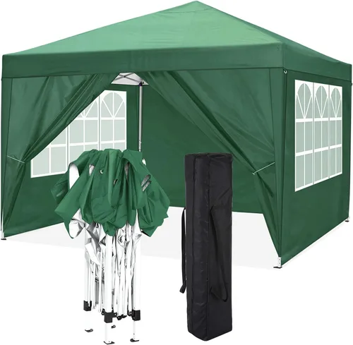 Miniatura 10 de COBIZI - Toldo desplegable de 10 x 20 pies con 6 paredes, impermeable y con protección UPF 50+, ideal para bodas, fiestas, eventos al aire libre