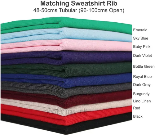 Miniatura 9 de Tela de sudadera para Hoddies y confección. 30 colores de esta sudadera de tela de jersey. Tela cepillada aprobada y probada por escuelas europeas.