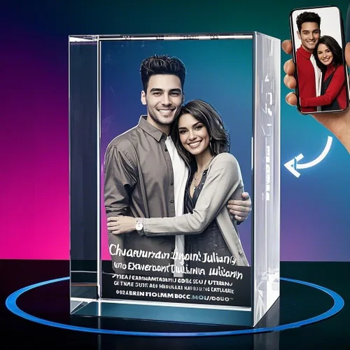 Miniatura 6 de LOJWRY Imagen 3D en cristal, foto de cristal 3D, regalos perfectos para mujeres, hombres, día del padre, día de la madre, Navidad, cumpleaños