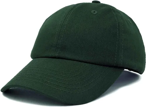 Miniatura 24 de DALIX Gorra de béisbol para papá, lisa, para hombre, mujer, algodón, ajustable, en blanco, sin estructurar, suave