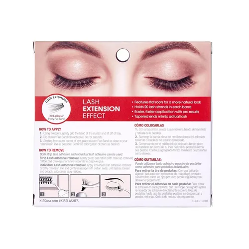 Miniatura 6 de Juego de extensiones de pestañas de imitación KISS Lash Couture, racimos de pestañas, 20 hebras de pestañas cada uno, longitudes variadas