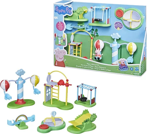 Miniatura 2 de Peppa Pig Peppa's Adventures Peppa's Balloon Park - Juguete preescolar, juego perfecto para rellenar cestas de Pascua, juguetes de gran regalo
