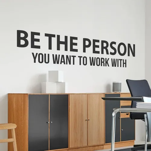 Miniatura 13 de Calcomanía motivacional e inspiradora para pared de oficina, citas de vinilo para negocios, trabajo en equipo, palabras y decir decoración positiva