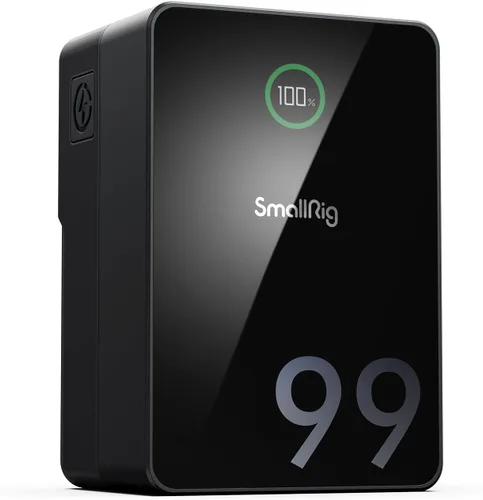 Miniatura 13 de SMALLRIG Batería de montaje en V VB155, batería de montaje en V de 155 Wh/10500 mAh con salida de 100 W, carga completa 3H, con USB-C, D-TAP, USB-A