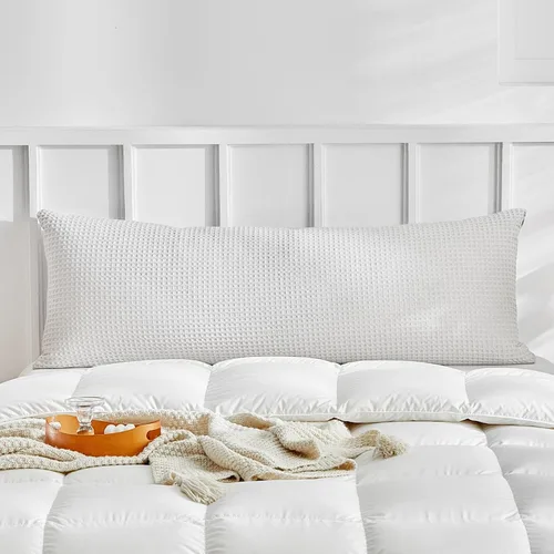 Miniatura 41 de WARMDERN - Fundas de almohada beige tamaño queen, fundas de almohada estándar, juego de 6 fundas de almohada de microfibra suave, textura boho