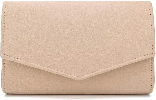 Miniatura 8 de Bolso de noche para mujer, bolso de mano elegante, bolso de ante sintético para boda