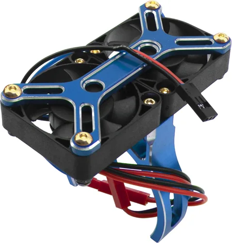 Miniatura 8 de 4985 1717 - Disipador de calor con motor sin escobillas, doble ventilador de refrigeración, compatible con 1/5 Traxxas X-Maxx Arrma RC Car (negro)