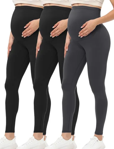 Buttergene Women's Maternity Leggings Over The Belly Maternity Yoga Pants Workout Pregnancy Leggings