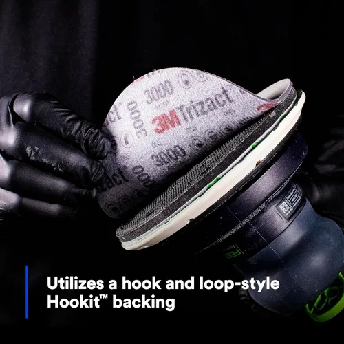 Miniatura 7 de 3M Trizact Hookit - Disco de espuma, 02085, 6 pulgadas, P3000, 15 discos, reduce marcas de remolino, lijado abrasivo para reparación de colisiones