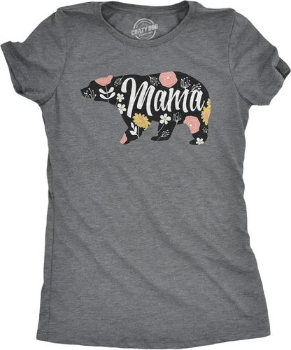 Camiseta para mujer con diseño de oso mamá, camiseta divertida para la mejor mamá, Día de las Madres