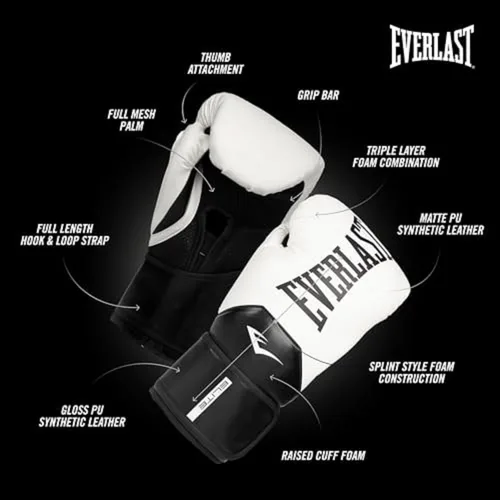 Miniatura 4 de Everlast Guantes de boxeo Elite 2 Blanco/Negro