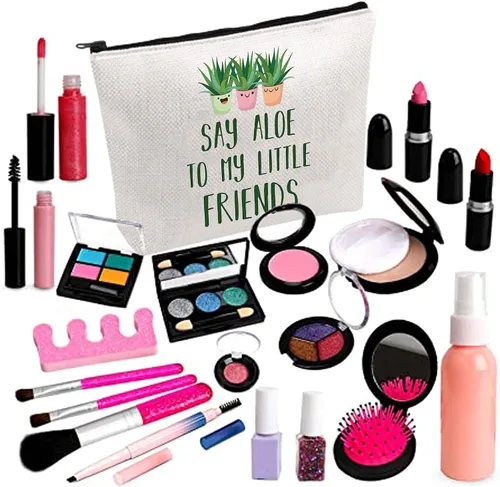 Miniatura 4 de BDPWSS Bolsa de maquillaje para amantes de las plantas, para jardinero, plantas suculentas, plantas locas, regalos para damas, diga aloe a mis