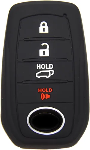 Miniatura 9 de Funda de llave de silicona con 4 botones para Toyota Land Cruiser 2021+ Venza RAV4 4Runner Corolla Se Grand Highlander Tundra Crown 2022+ Tacoma Azul