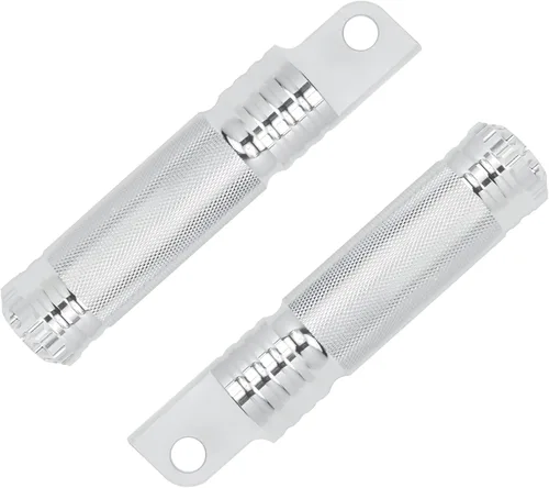 Miniatura 8 de Estriberas de Motocicleta Montaje Macho Reposapiés Compatibles con Harley Sportster XL883 XL1200 Touring Road King Softail Dyna (Cromo)