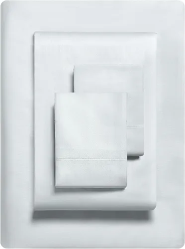 Miniatura 24 de Vera Wang - Juego de sábanas Queen, ropa de cama de lujo de algodón satinado, 800 hilos, juego de ropa de cama suave y lisa (Beige, Queen)
