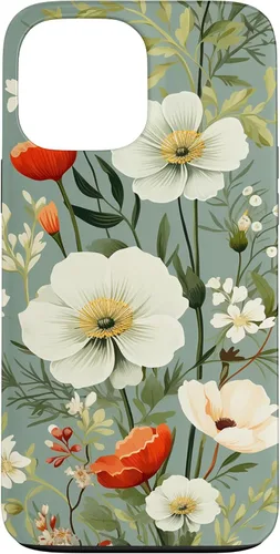 Miniatura 24 de Sage Green Flower Wildflower Pattern Floral Case for iPhone 17