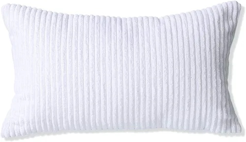 Miniatura 207 de Artscope Fundas de Almohada de Pana a Rayas Acogedoras Súper Suaves Decorativas Cuadradas Fundas de Cojín para Sofá Sillón Dormitorio Decoración